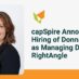 capSpire Announces Hiring of Donna Oveson as Managing Director, RightAngle